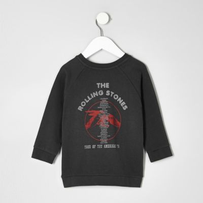 Mini boys grey The Rolling Stones sweatshirt
